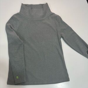 Gray Dudley Stephen’s Fleece Turtleneck Top